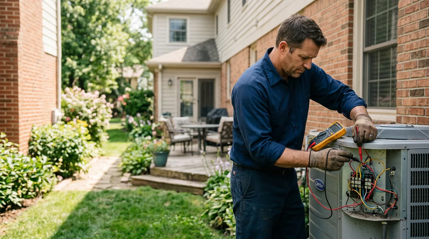HVAC technician working near Lochgelly, WV